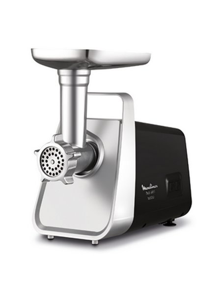 Mașină de tocat carne Moulinex ME307832, Oțel Inoxidabil Negru