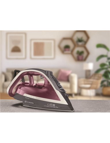 Утюг Tefal FV6840E0, 2800Вт, Серый Бордовый