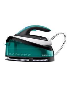 Fier de călcat cu generator de abur Polaris PSS7510K, 3000W, Verde | Alb