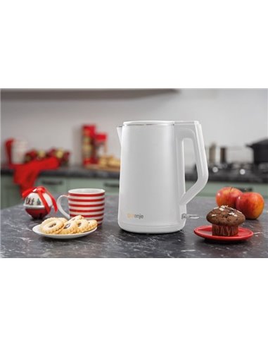 Электрочайник Gorenje K15DWW, Белый