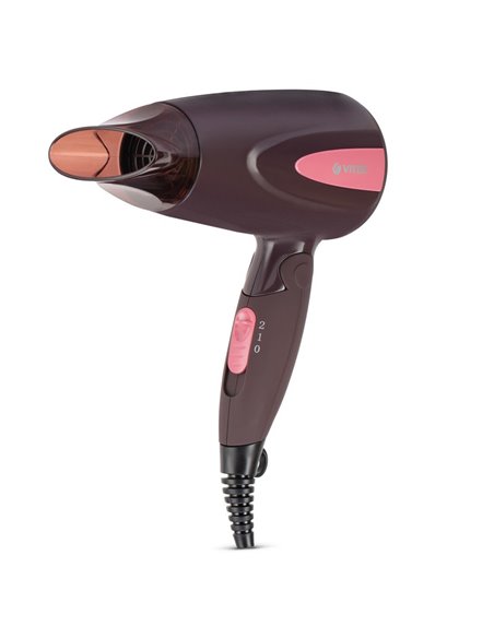 Компактный фен VITEK VT-2261, 1300 Вт, Бордовый Компактный фен VITEK VT-2261, 1300 Вт, Бордовый