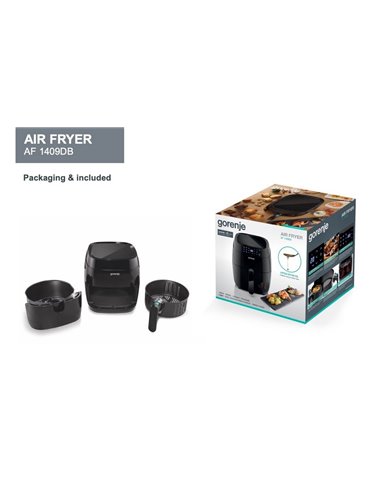 Friteuză cu aer cald Gorenje AF1409DB, Negru