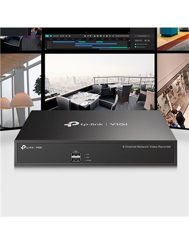 Видеорегистратор TP-LINK VIGI NVR1008H, Чёрный
