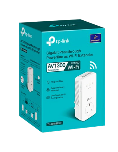 Powerline Adapter TP-LINK TL-WPA8631P, AV1300, 1300 Mbps, Alb