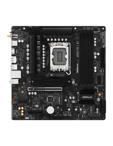 Материнская плата ASRock B860M PRO-A WIFI, LGA1851, Intel B860, Micro-ATX