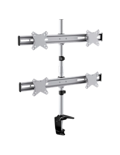 Suport birou pentru monitoare Reflecta PLANO Desk 23-1010Q, Argintiu