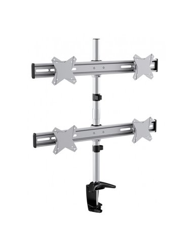 Suport birou pentru monitoare Reflecta PLANO Desk 23-1010Q, Argintiu