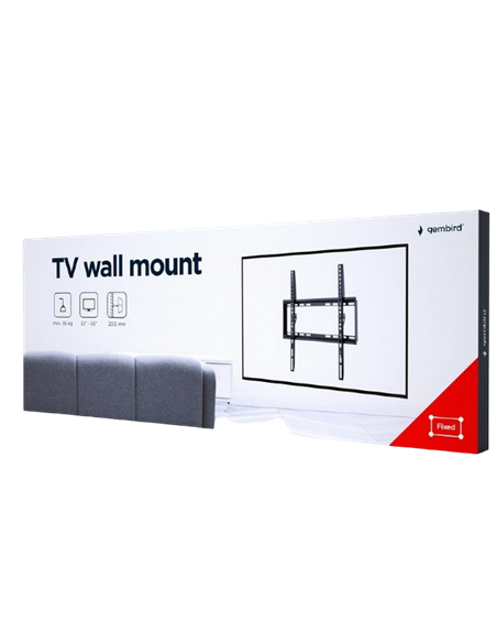 Фиксированное настенное крепление Gembird WM-55F-04, Чёрный