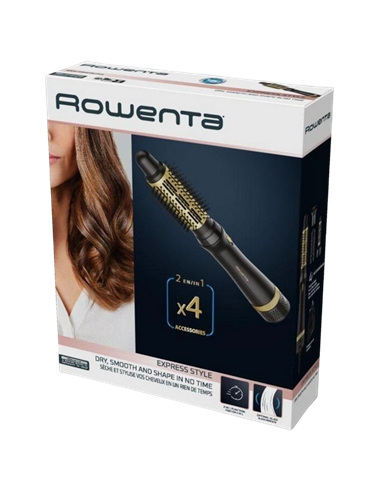 Фен-щётка Rowenta CF6330F0, 800Вт, Черный/Золотой