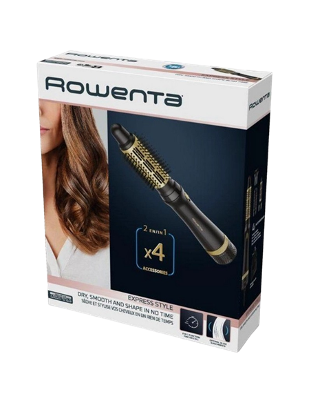 Фен-щётка Rowenta CF6330F0, 800Вт, Черный/Золотой