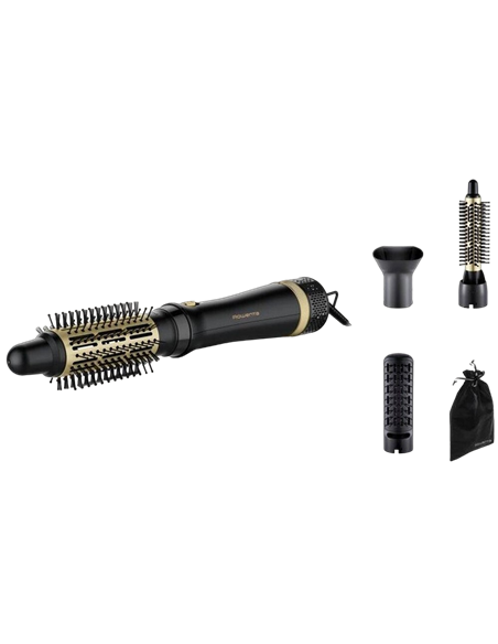 Фен-щётка Rowenta CF6330F0, 800Вт, Черный/Золотой
