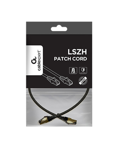 Патч-корд Cablexpert PP8-LSZHCU-BK-0.5M, Cat8 S/FTP, 0,5м, Чёрный 2