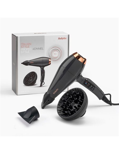 Фен BaByliss 6719DE, 2200 Вт, Чёрный Фен BaByliss 6719DE, 2200 Вт, Чёрный
