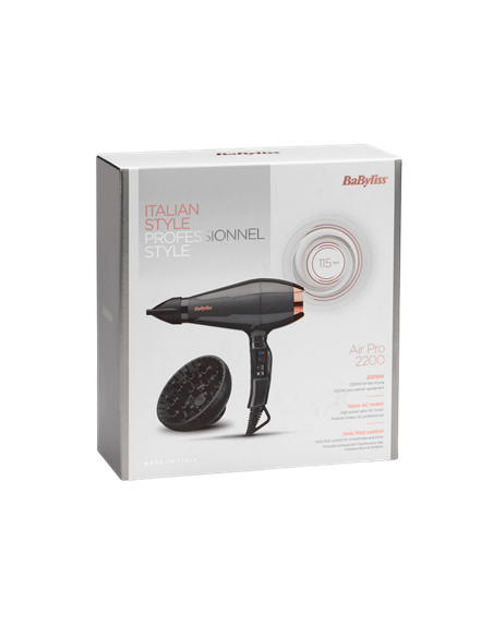 Uscător de păr BaByliss 6719DE, 2200 W, Negru