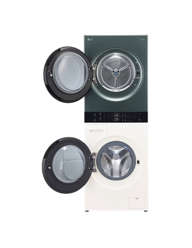 Mașină de spălat cu uscător LG WT1210EGF, 12kg, Verde | Bej