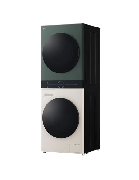 Стирально-сушильная машина LG WT1210EGF, 12кг, Зелёный | Бежевый