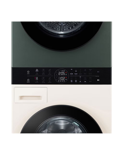 Mașină de spălat cu uscător LG WT1210EGF, 12kg, Verde | Bej