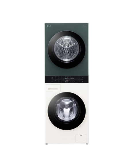 Mașină de spălat cu uscător LG WT1210EGF, 12kg, Verde | Bej