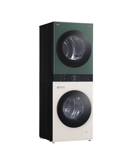 Mașină de spălat cu uscător LG WT1210EGF, 12kg, Verde | Bej