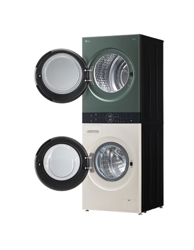 Mașină de spălat cu uscător LG WT1210EGF, 12kg, Verde | Bej