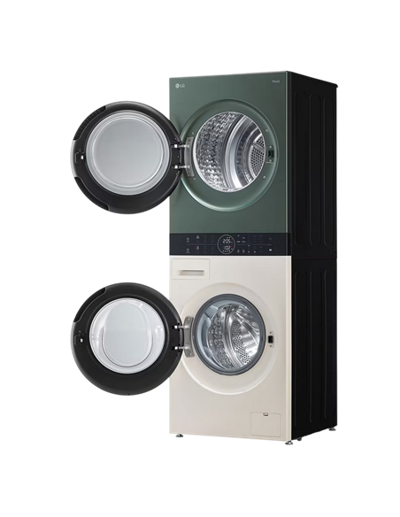 Mașină de spălat cu uscător LG WT1210EGF, 12kg, Verde | Bej