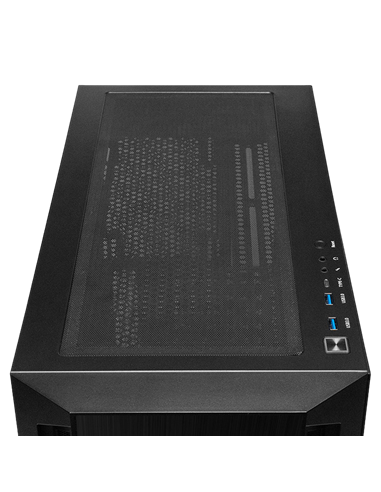 Компьютерный корпус Chieftec GA-01B-Q-OP, Mini-Tower, Без блока питания, Чёрный