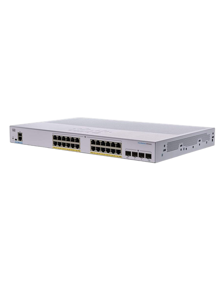 Сетевой коммутатор Cisco CBS350-24P-4X, 24x 10/100/1000 Мбит/с, 4x SFP+