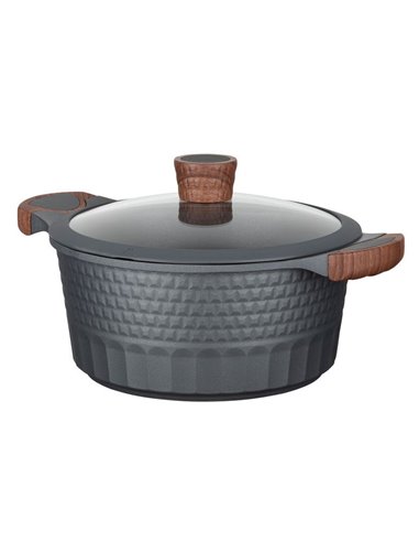Cratiță RESTO 93503, 4.6L, 24cm, Negru