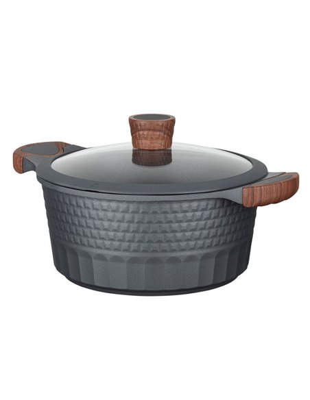 Cratiță RESTO 93503, 4.6L, 24cm, Negru