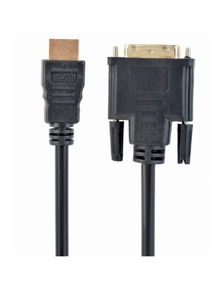 Cablu Video Cablexpert CC-HDMI-DVI-0.5M, HDMI (M) - DVI-I (M), 0,5m, Negru