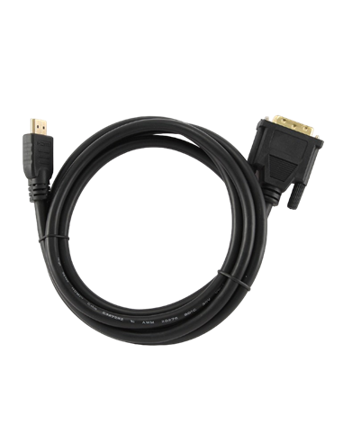 Видео кабель Cablexpert CC-HDMI-DVI-0.5M, HDMI (M) - DVI-I (M), 0,5м, Чёрный