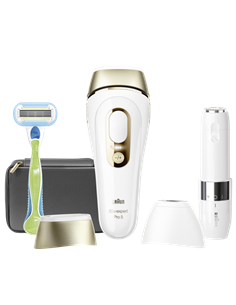 Фотоэпилятор Braun Silk-expert Pro 5 PL5146, Белый | Золотистый