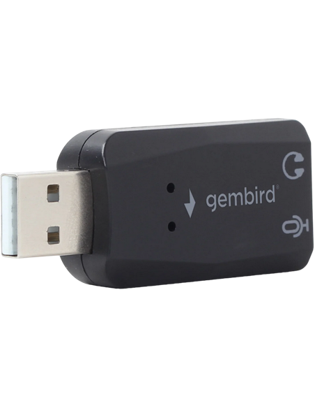 Placă de sunet Gembird SC-USB2.0-01, Negru