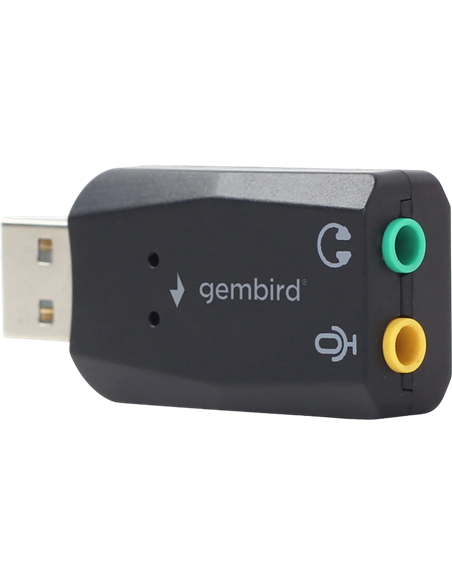 Звуковая карта Gembird SC-USB2.0-01, Чёрная Звуковая карта Gembird SC-USB2.0-01, Чёрная