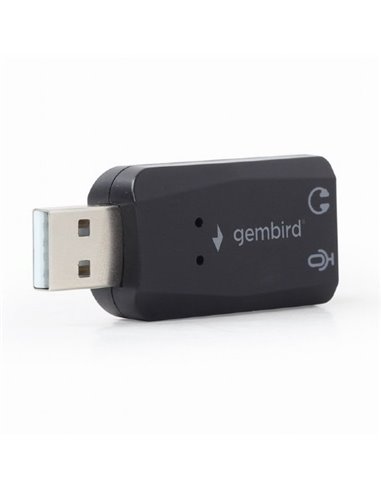 Звуковая карта Gembird SC-USB2.0-01, Чёрная
