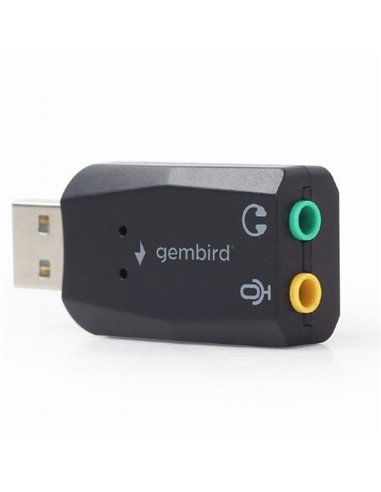 Звуковая карта Gembird SC-USB2.0-01, Чёрная