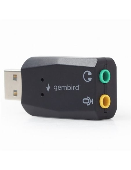 Placă de sunet Gembird SC-USB2.0-01, Negru