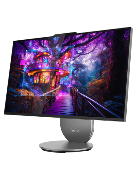 Computer All-in-One Lenovo Yoga 27IAH10, 27", Intel Core Ultra 9 285H, 32GB/1024GB, Windows 11 Pro, Luna Grey