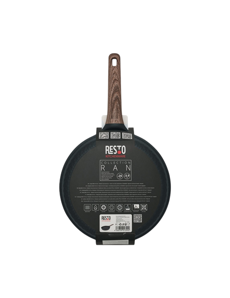 Сковорода RESTO 93910, 26см, Чёрный