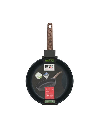 Tigaie RESTO 93910, 26cm, Negru