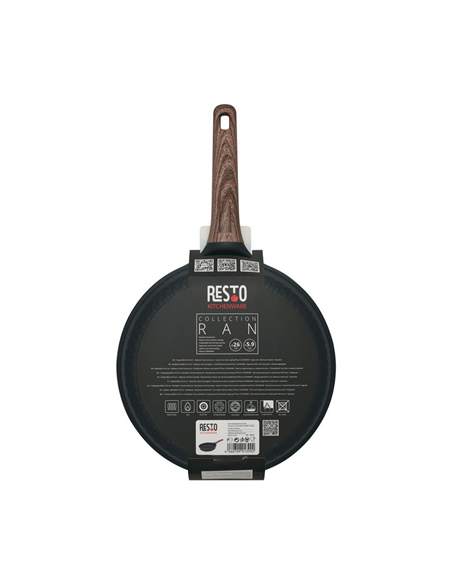 Сковорода RESTO 93910, 26см, Чёрный