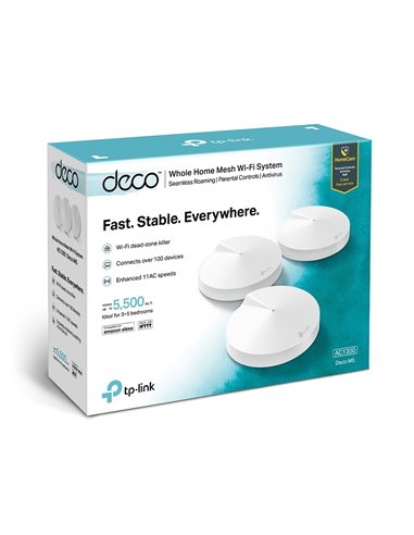 Sistem Wi-Fi Mesh TP-LINK Deco M5 (3-Pack), Alb
