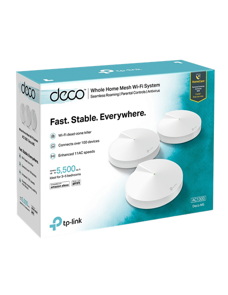 Домашняя Mesh Wi-Fi система TP-LINK Deco M5 (3-Pack), Белый