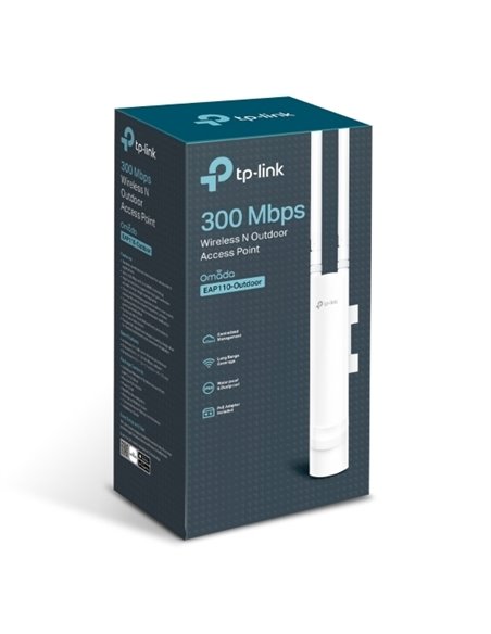 Наружная точка доступа TP-LINK EAP110-Outdoor, 300 Мбит/с, Белый