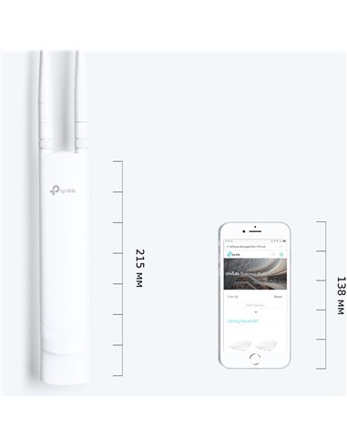 Punct de acces exterior TP-LINK EAP110-Outdoor, 300 Mbps, Alb
