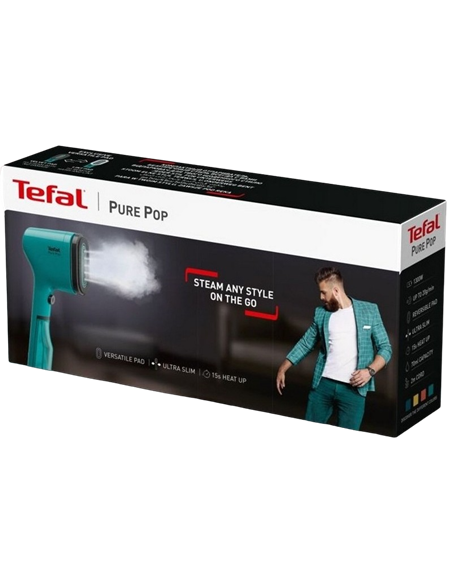 Aparat de călcat vertical cu aburi Tefal DT2024E1, Verde