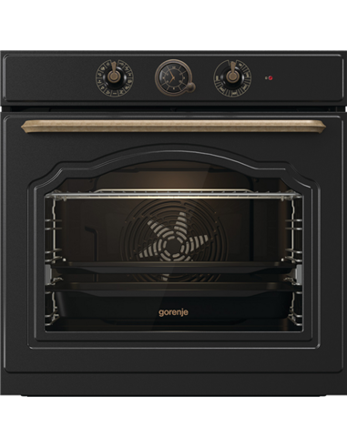 Электрический духовой шкаф Gorenje BOS67372CLB, Чёрный