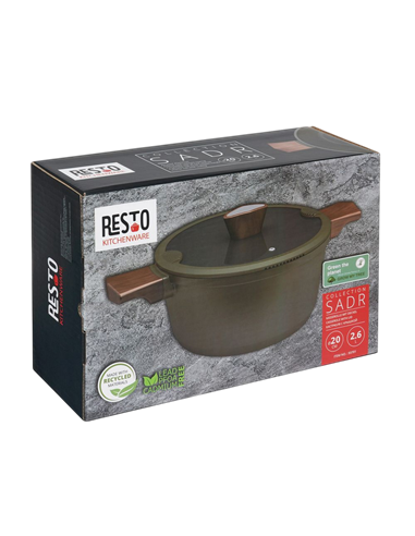 Cratiță RESTO 93701, 2,6L, 20cm, Verde