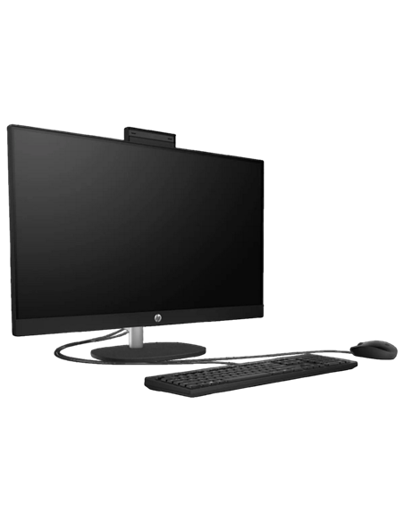 Computer All-in-One HP 27-cr1060ci , 27", Intel Core Ultra 5 125U, 16GB/512GB, FreeDOS, Negru