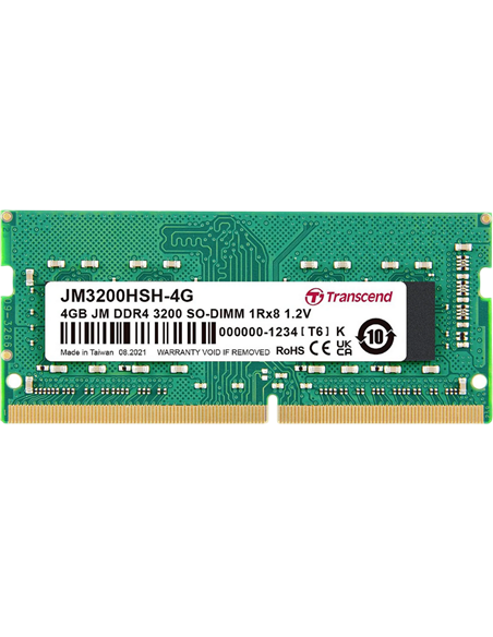 Memorie RAM Transcend JM3200HSH-4G, DDR4 SDRAM, 3200 MHz, 4GB Memorie RAM Transcend JM3200HSH-4G, DDR4 SDRAM, 3200 MHz, 4GB